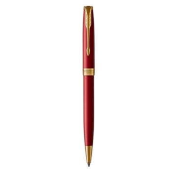 Penna a sfera Parker Sonnet Red Lacquer GT punta M inchiostro nero Parker Red GT 1931476