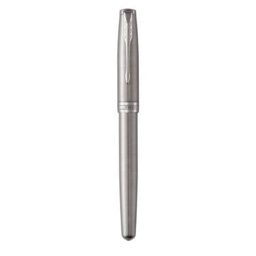 Penna stilografica Parker Sonnet Parker punta F inchiostro nero Parker Stainless Steel CT - 1931509