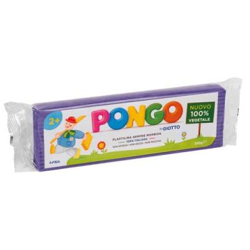 Panetto di plastilina 100% vegetale Pongo by Giotto 350 g viola F603514