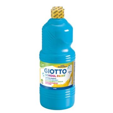 Tempera pronta Giotto School Paint in flacone 1 L ciano F535515
