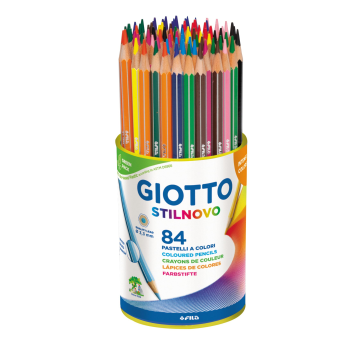 Matite colorate Giotto Stilnovo in conf. da 84 colori assortiti F516500
