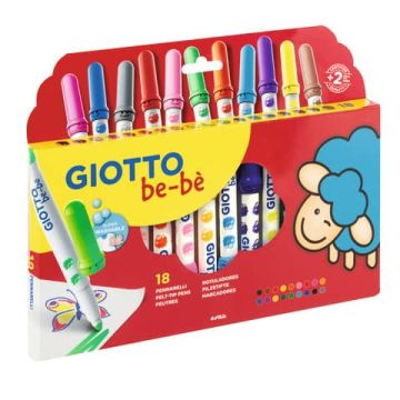 Pennarelli Giotto Bebè conf. 18 colori assortiti F478300