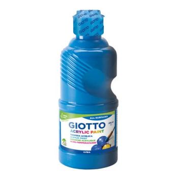 Tempera acrilica Giotto in flacone da 250 ml ciano F534015