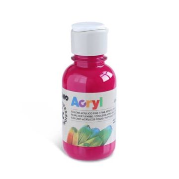 Colore acrilico Primo in bottiglia PET con tappo dosatore 125 ml magenta 402TA125301