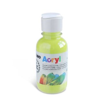 Colore acrilico Primo in bottiglia PET con tappo dosatore 125 ml verde chiaro - 402TA125600