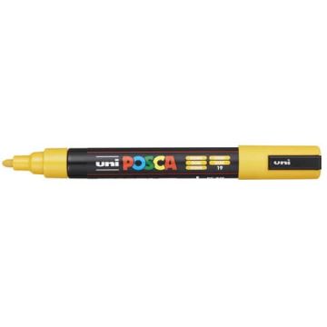 Marcatore a tempera Posca Uni-Ball punta tonda 1,8-2,5 mm ocra PC5M OCRA