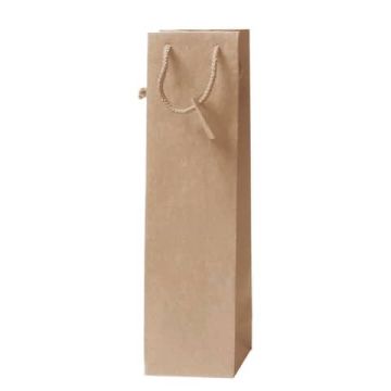 Borsa portabottiglie in carta Kraft Decoration colore avana - formato 10x9x39 cm - BCA334NA -13