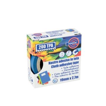 Nastro adesivo telato Eurocel formato 19x2,7 mt- colore blu 16614194