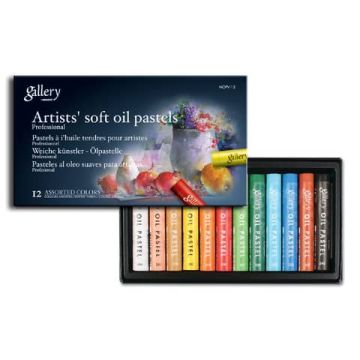 Pastelli a olio tondi per artisti CWR 48 colori assortiti 12762/48