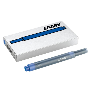 Cartucce ricambio Lamy T10 in confezione da 5 colore inchiostro blu 1202077