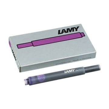 Cartucce ricambio Lamy T10 in confezione da 5 colore inchiostro violetto 1205783