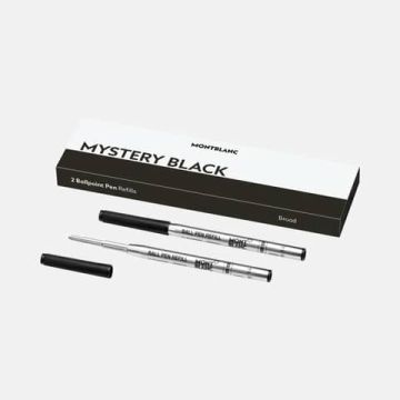 Refill per penne a sfera Montblanc punta broad - nero conf. 2 pz - MB128212