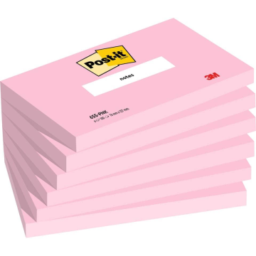 Foglietti Post-it® rosa 100 fogli/blocchetto conf. 6 pz 76x127 mm 7100259212