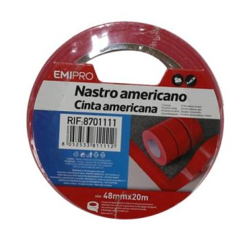 Nastro americano Emi 48 mm x 20 m rosso 8701111