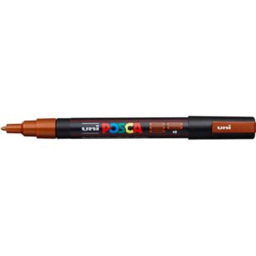 Marcatore a tempera Posca Uni-Ball punta tonda 0,9-1,3 mm bronzo PC3MBR