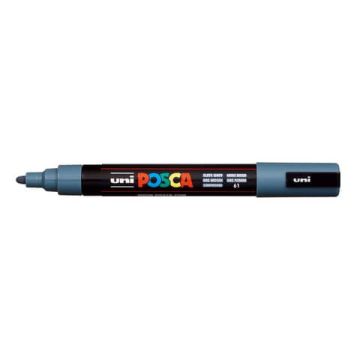Marcatore a tempera Posca Uni-Ball punta tonda 1,8-2,5 mm grigio ardesia PC5M GRIGIOARDESIA