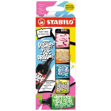 Evidenziatori Stabilo BOSS mini by SNOOZE ONE conf. 6 colori assortiti 07/06-30