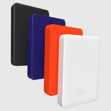 Powerbank SBS compact 5.000 mAh compatibile con MagSafe + Type C 10 W - SBS bianco 1 - TEBB5000MAG1CW