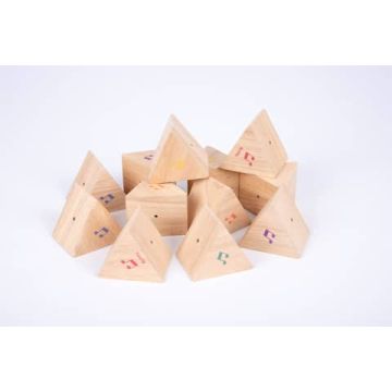 Coppie di prismi triangolari TickiT - conf. 12 pz - da associare in base alla sonorità - 73277