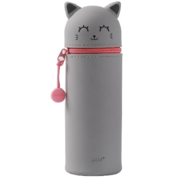 ITOTAL- Astuccio morbido in silicone Gatto grigio