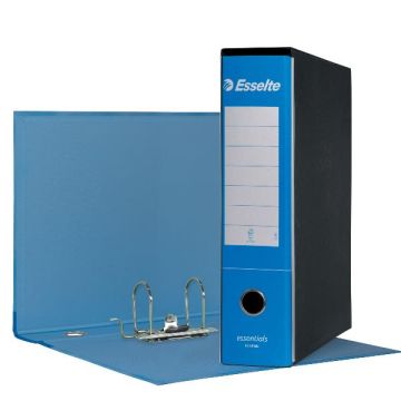 Registratore protocollo Esselte Essentials G75 23x33 cm dorso 8 cm azzurro - 390775800