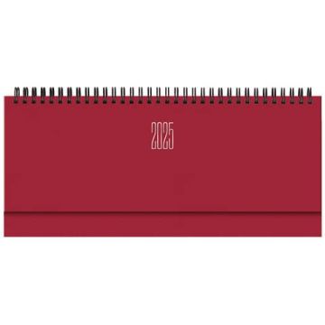 Planning 2025 spiralato 29,8x10,5 cm Gommato rosso 25-023000403C