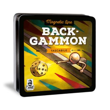 Gioco tascabile Cranio Creations Magnetic Line - Backgammon eta' 5+ 2 giocatori - CC353