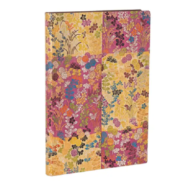Paperblanks-Diario taccuino 12x18cm senza  righe - Flexi- Rosa Kara-ori Pink