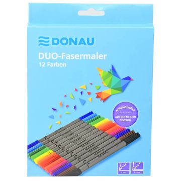 Set 12 penne in fibra Donau Duo Fiber colori assortiti 322142