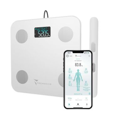 TECHMADE BILANCIA SMART DIGITALE 8 WHITE