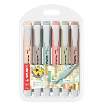 Evidenziatori Stabilo Swing Cool NatureColors - conf. 6 colori assortiti 275/6-09