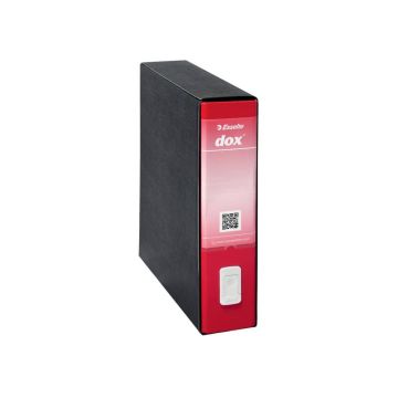 Registratore a leva DOX9 formato speciale 35,5x31,7 cm - dorso 8 cm trattata antimpronta rosso - 000212B1