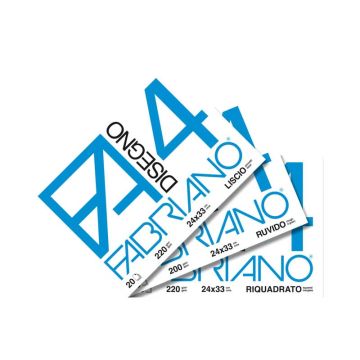 Album da disegno Fabriano F4 220 g/m² 20 24x33 cm ff. lisci riquadrati 05201597