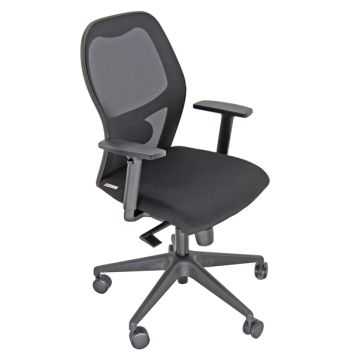 Unisit POLTRONA SEMIDIREZIONALE Hubble Pro Memory nero/nero c/bracc.