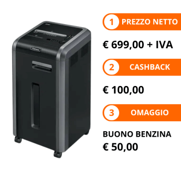 Distruggidocumenti 225Ci a frammento 100% Jam Proof - 4622001