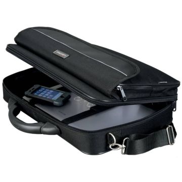 Borsa portacomputer Lightpak ELITE in poliestere nero L 42x10,5x33 cm 46111