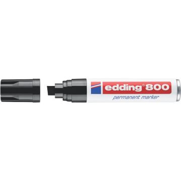 Marcatore permanente edding 800 punta scalpello 4-12 mm nero 4-800001