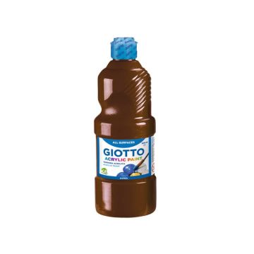 Tempera a base acrilica GIOTTO Acrylic Paint flacone 500 ml marrone 53372800
