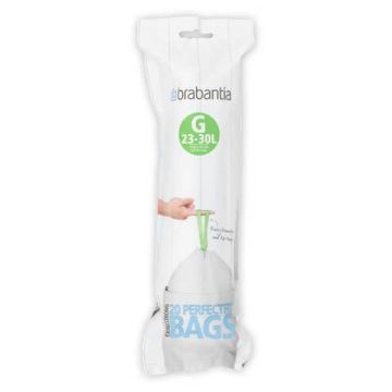 Sacchetti PerfectFit Brabantia codice G 23-30 litri rotolo da 20 sacchetti - 246265