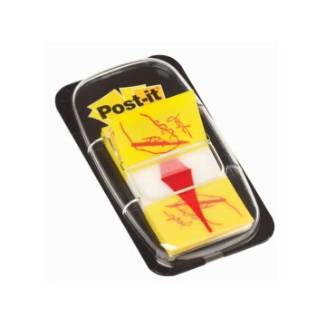 Segnapagina removibili Post-it Index Medium Firma qui 50 fogli giallo 680-31