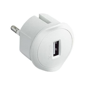 Adattatore spina 10A bticino con presa USB 1,5A bianco S3625DU