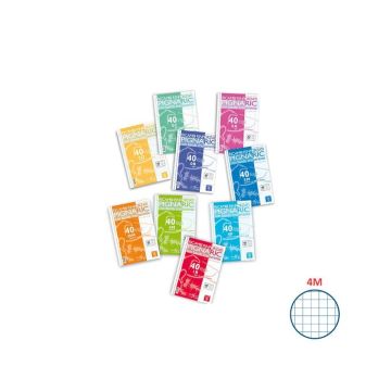 Ricambi per quaderni Pignaric Pigna a 4 fori 80 g/m² A5 4mm Conf. 40 pezzi - 02208304M