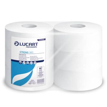 Carta igienica Lucart jumbo 2 veli 6 rotoli da 973 strappi - 812102P