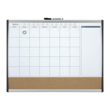 Lavagna magnetica combinata con calendario mensile Nobo Nobo 58,5x43 cm 1903813