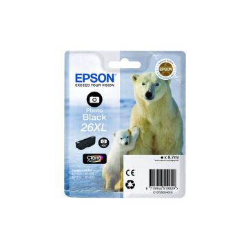 Cartuccia inkjet alta capacità Orso polare 26XL Epson nero fotografico C13T26314012