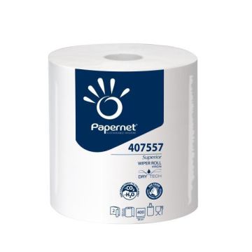 PAPERNET BOBINA ASCIUGATUTTO DryTech 2 VELI 400 STRAPPI LISCIO (cfz 3 rotoli)