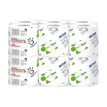 PAPERNET PACCO 12RT CARTA IGIENICA 2veli CLASSICA 18,2mt 165 strappi BIOTECH