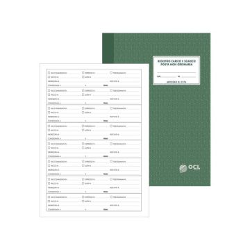 Registro di carico/scarico posta non ordinaria O.C.L. (per portinai) - 40 fogli - 0176