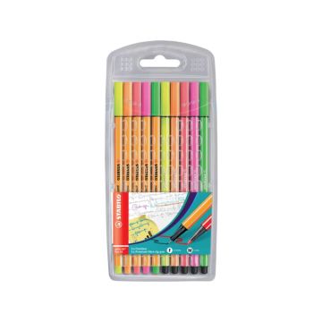Pennarelli Stabilo Pen 68 e Point 88 - conf. 10 colori assortiti 8868/10-1