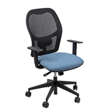 Seduta ergonomica Hubble - tessuto post consumo - celeste - Unisit